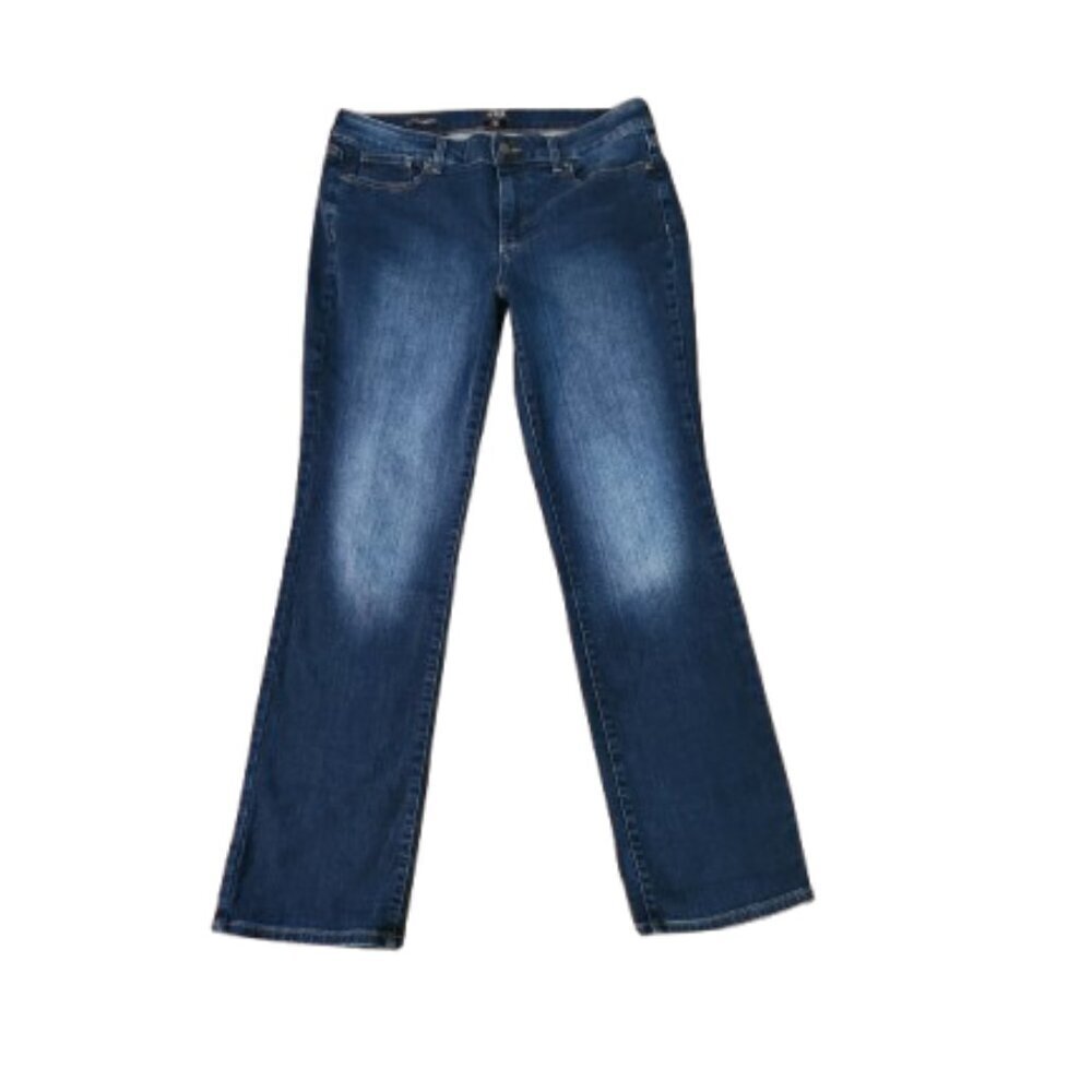 NYDJ Marilyn High-Rise Straight Stonewashed Jeans - Picture 2 of 5